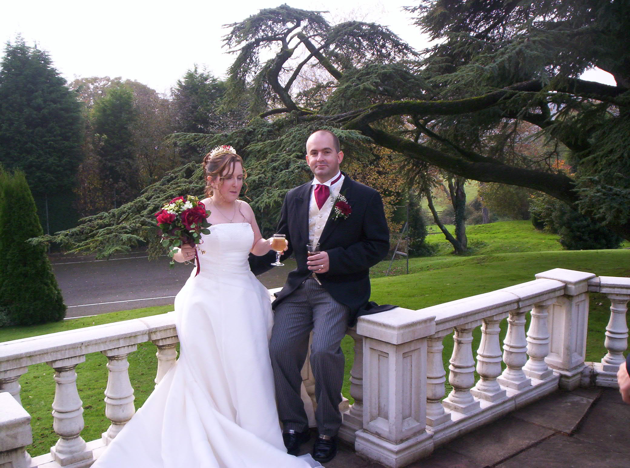 Our first drink as a married couple