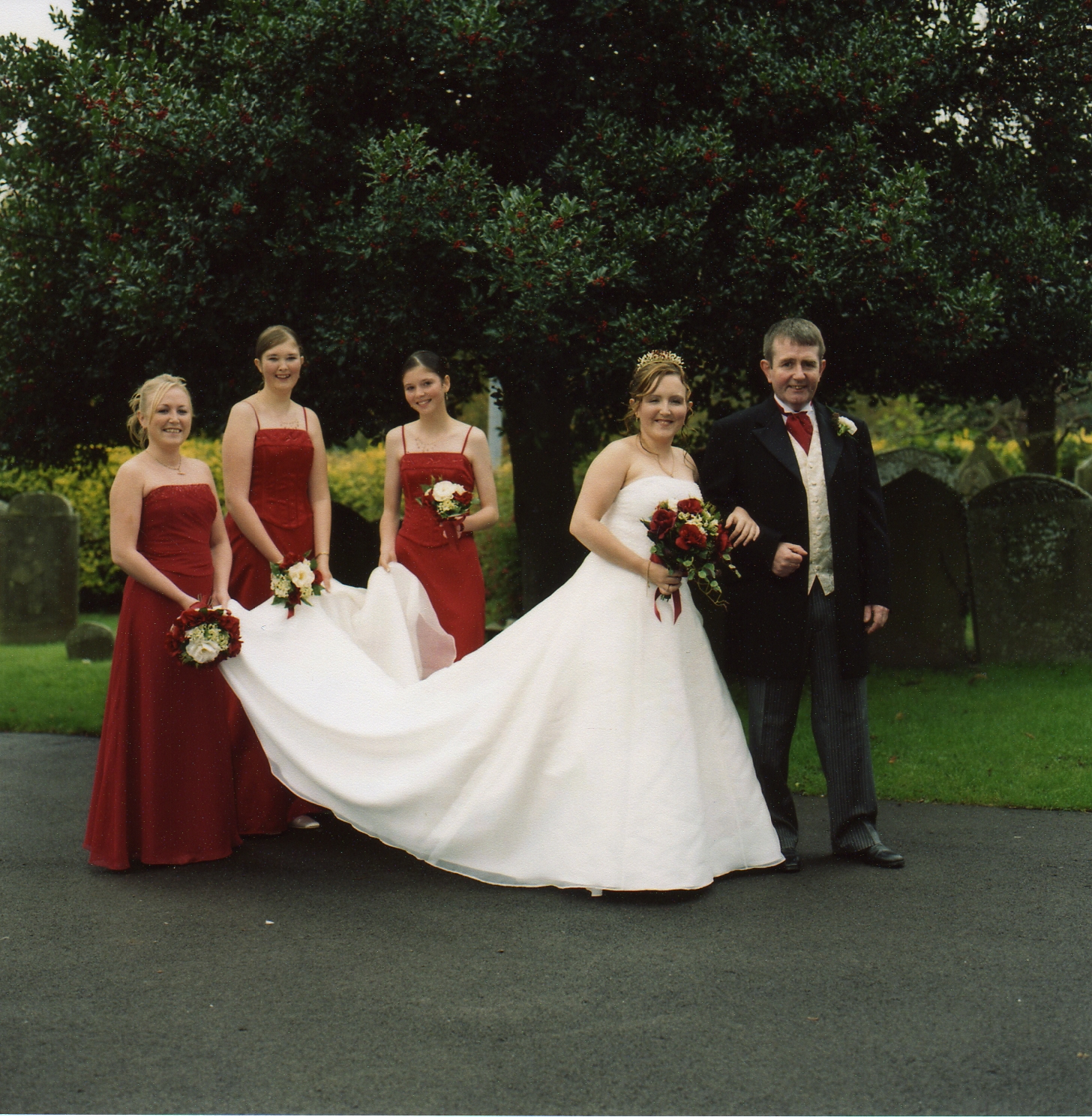 Joanne, Victoria, Rhian, Chrissie & Peter